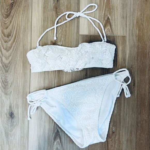 Victoria's Secret Other - VICTORIA’S SECRET WHITE LACE BIKINI